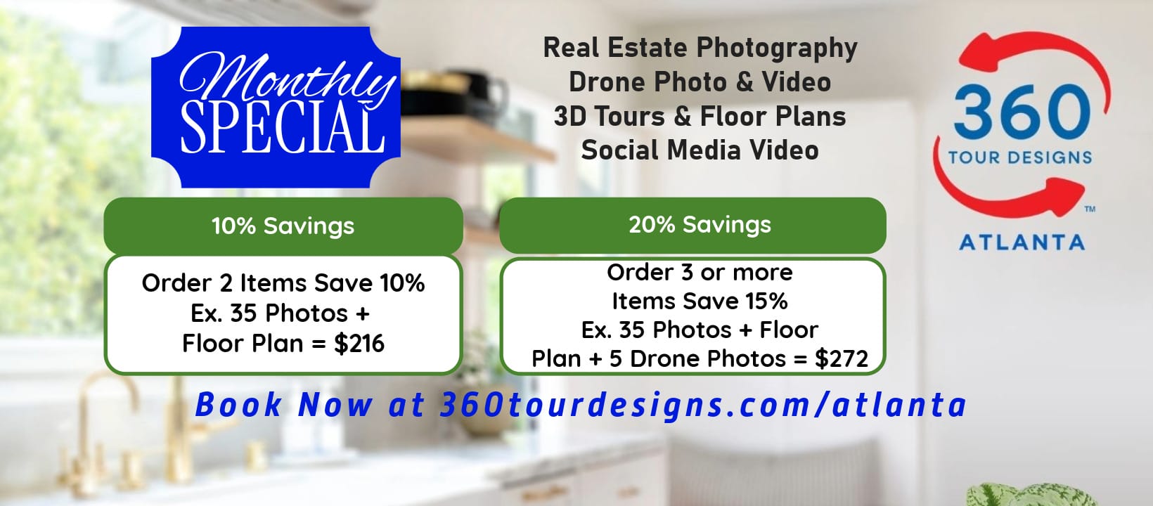 May Special 10-15% Off