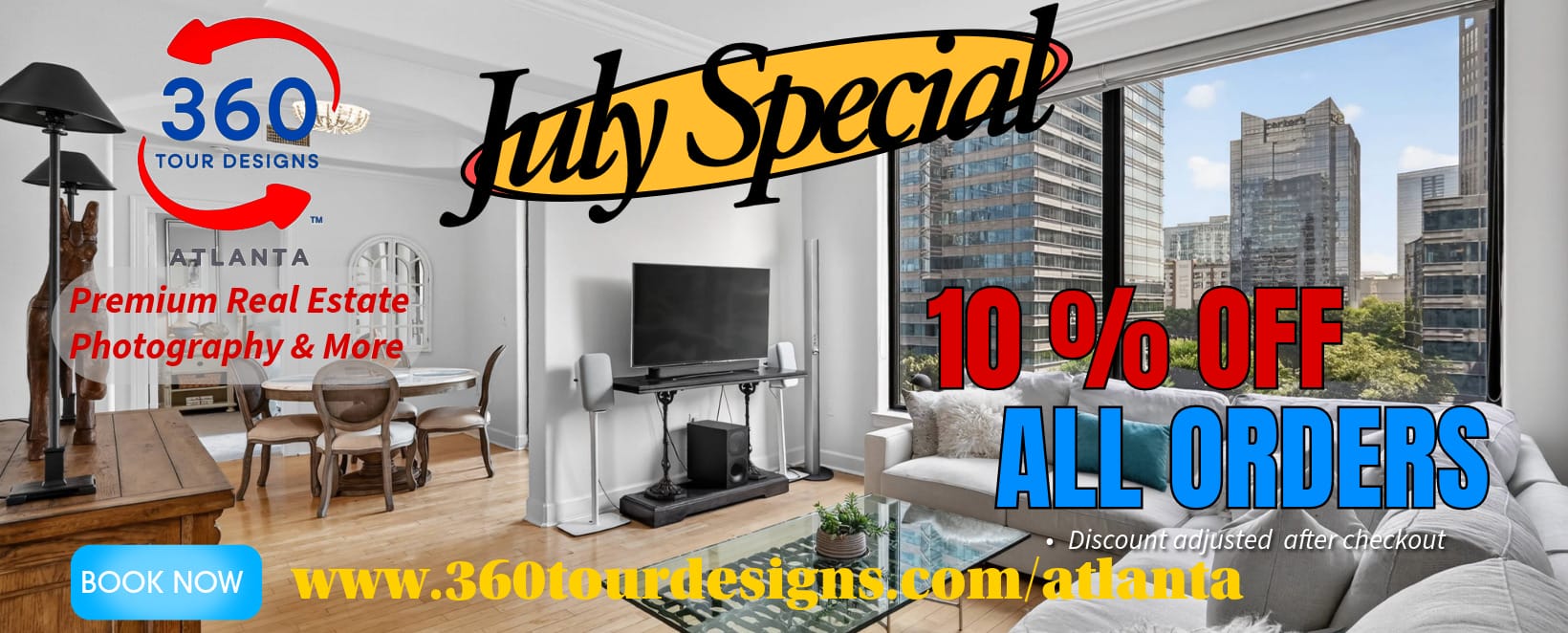 July Special 10% off all orders