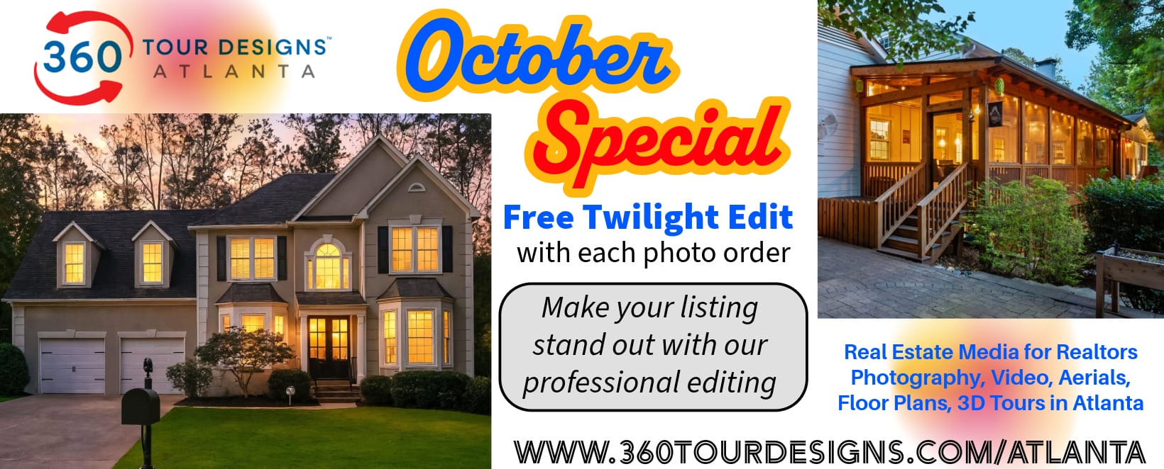 360 Tour Designs October Special - Free Twilight Edit